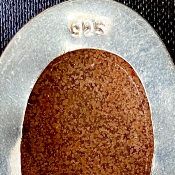 NWT Autumn Jasper Statement Sterling Silver Necklace - Picture 3 of 3